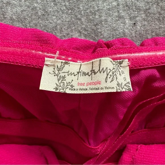 FREE PEOPLE Intimately Toss it On Strapless Tube Top Hot Pink  XS - Picture 2 of 7